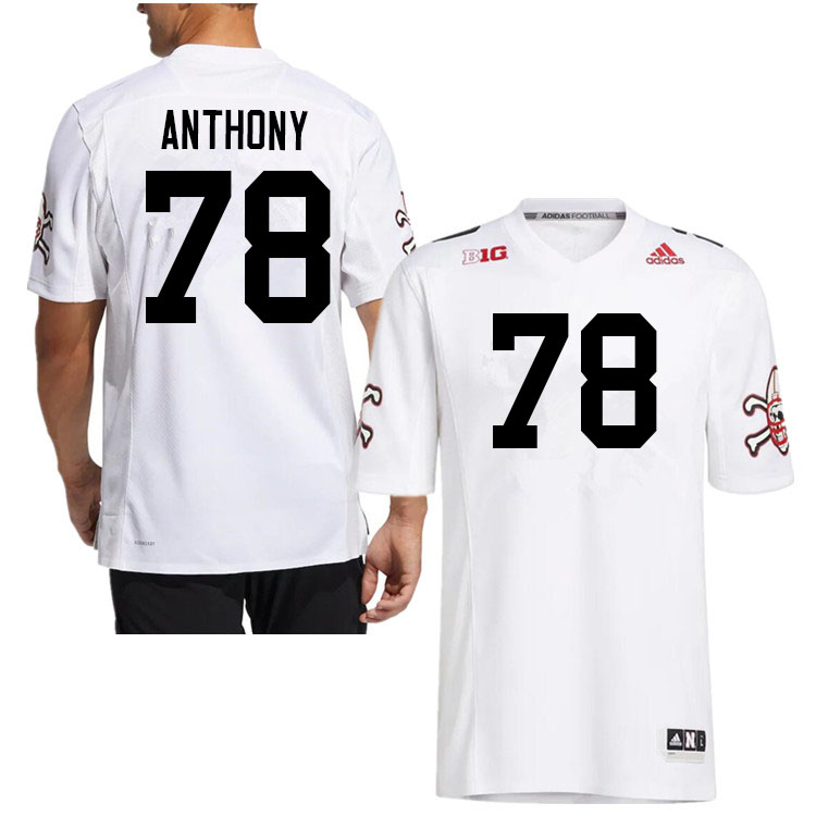 Men #78 Hunter Anthony Nebraska Cornhuskers College Football Jerseys Sale-Strategy